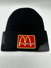 Travis Scott Cactus Jack x McDonald's Im Loving It Beanie Hat Embroidered Black