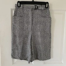 Womens Size 6 (38 French) Angelo Tarlazzi Paris Black/White Sparkle VTG shorts