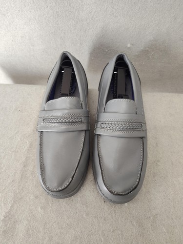 Dr. Scholl's Herren Halbschuhe 8,5 Grau PU Leder Komfort Slipper Gel Polster Schuhe - Bild 3 von 18