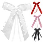 Heart Shaped Organza Bows 30 Pieces for Wedding Car and Event Decorations