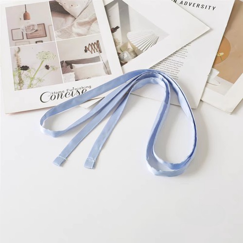 Ceinture femme satin fausse soie ceinture type ruban skinny cravate accessoire rétro - Photo 25/30