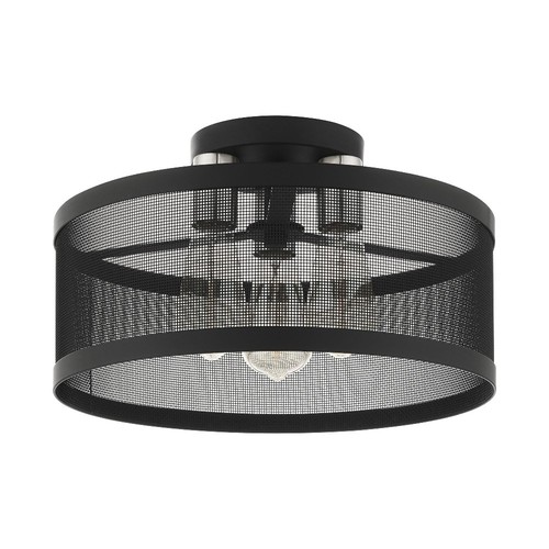 Industro - 3 Light Semi-Flush Mount in Contemporary Style - 15 Inches wide by - Picture 3 of 4