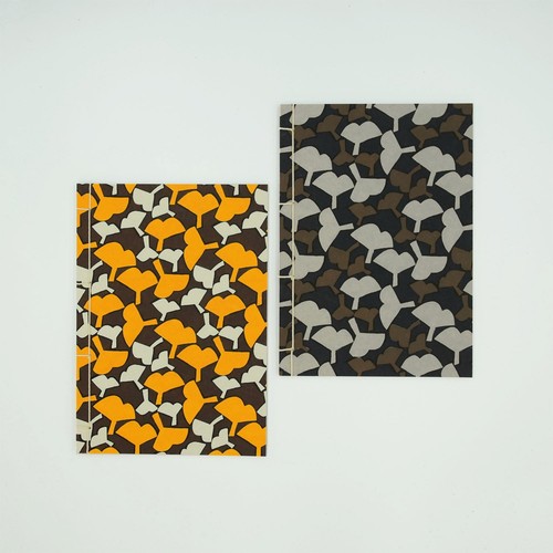 Cuaderno Watoji japonés hecho a mano teñido Washi patrones felices 6 diseños x 2 colores - Imagen 10 de 43