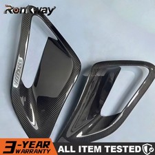 Glossy Carbon Fiber Side Air Intake Scoops Vents For 2008-2011 Porsche 997 Turbo