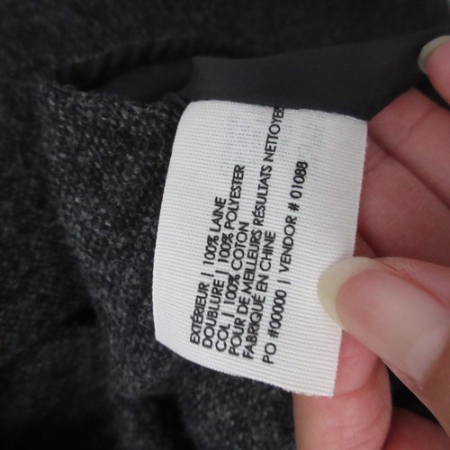 Club Monaco Jacket Shacket Men XL Gray Wool Corduroy Collar Layer Preppy Pockets - Picture 6 of 9