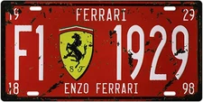 Metal Tin Signs Car Plate Enzo Ferrari Bar Pub Cafe Home Decor Retro Poster Vint