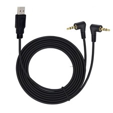3.5mm o USB 2.0 Male Cable Headphone to USB Cord for Any 3.5mm Device