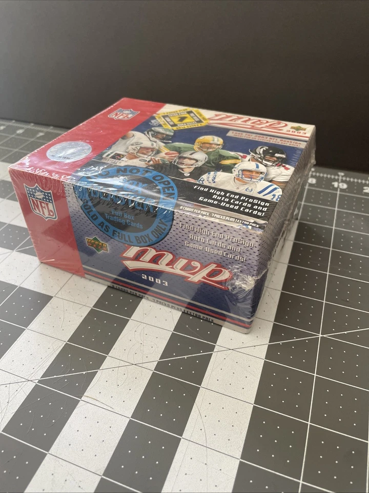 Nuevas tarjetas coleccionables selladas de fábrica 2003 Upper Deck MVP NFL, 7 más 1 paquete de bonificación Foto 2 de 4