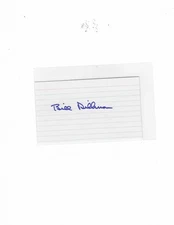 CARDINALS / ORIOLES   BILL DILLMAN  SIGNED INDEX CARD