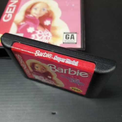 Barbie Super Model (Sega Genesis, 1993) No Manual Authentic Cleaned And Tested  - Picture 3 of 4