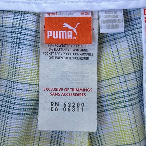 Puma Golf Shorts Mens Sz 34 Casual Lightweight Bermuda Performance Stretch - Picture 5 of 6