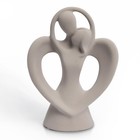 Abstract Ceramic Couple Sculpture Kissing Lovers Statue Romantic Love Figurin...