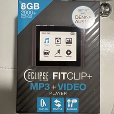 Eclipse Red Clip V180 Series (8 GB) MP3 Player NIB