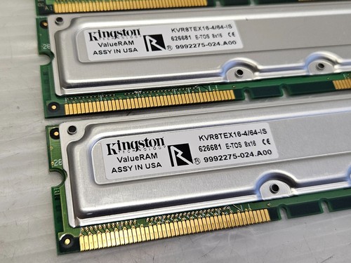 256MB (4x64MB) Rambus RIMM 800-45, 800MHz Non-ECC Memory - WORKING - Picture 3 of 3