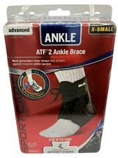 Mueller Sports Care ATF 2 Advance Ankle Support Brace Black Size: X-Small - NEW