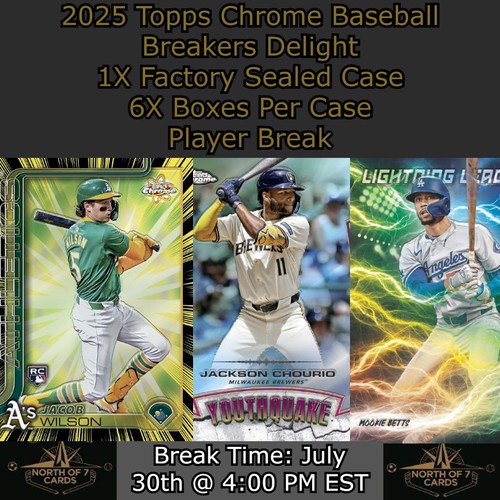 Caden Dana 2025 Topps Chrome Baseball Delight 1X Case Player BREAK #14