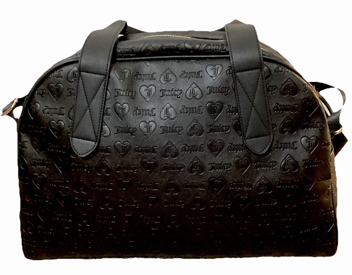 [新品]Juicy Couture 黒 ボストンバッグ Juicy Couture Fashionista Dome Weekender Duffle Bag