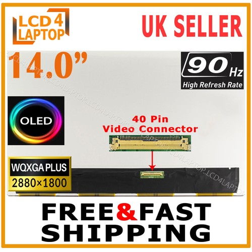 FOR HP N10392-001 14.0" OLED WQXGA+ 90HZ DISPLAY SCREEN REPLACEMENT - Picture 1 of 4