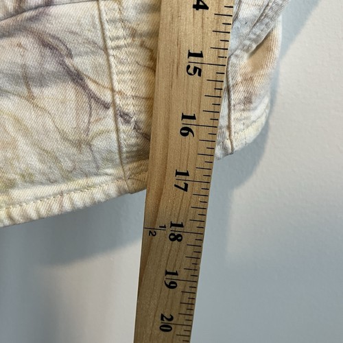 Top corto de jean acuarela mármol Y2K Guess de colección para mujer M cremallera - Imagen 10 de 11