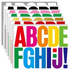 42 Sheets Large Letter Stickers Alphabet Numbers Bulletin Board Letters,Self ...