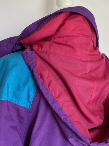 Vintage Helly Hansen 90's Bold Color block Ski Snowboard Coat SZ M   - Picture 9 of 21
