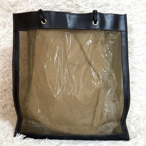 Fendi Mesh Tote Bag mit großem Logo selbststehend A4 Aufbewahrung braun Leder Unisex - Bild 10 von 12