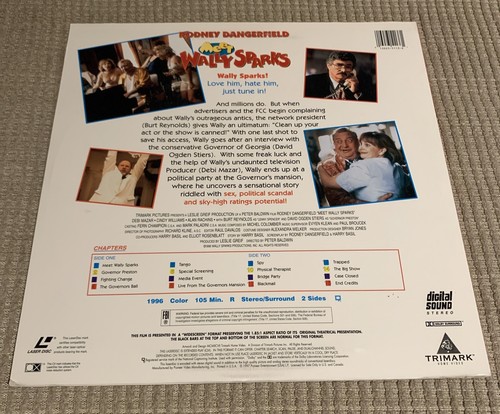 MEET WALLY SPARKS (Laserdisc) WIDESCREEN RODNEY DANGERFIELD Burt Reynolds RARE! - Foto 2 di 2
