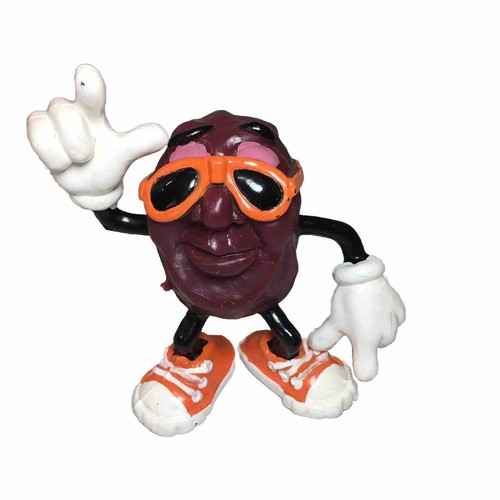Original California Raisins Figures Lot of 5 Skateboard Surf Guitar Cake Toppers - Picture 8 of 18