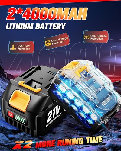 Powerful Brushless 1/2 Inch Cordless Impact Wrench with 7 Sockets & LED Light - Picture 6 of 9