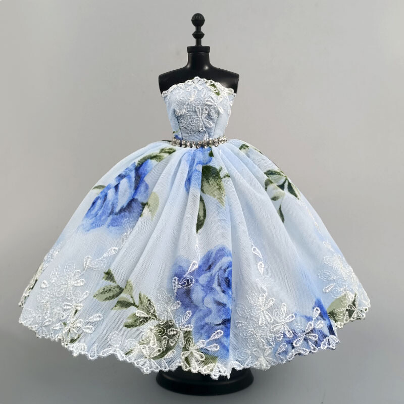 11,5 '' Fashion Doll Schwarz Und Lila Ballett Kleid Princess Grown Handmade Hochzeit Party Kleider Für Puppengebrauch