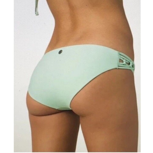 Prana Swimwear Women’s Medium Bikini Bottom Teal Blue Paisley Hip Straps - Picture 6 of 6