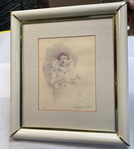 Listed Artist Eugene Bell Artist Proof Signed Titled"CLOWNING AROUND" Lithograph