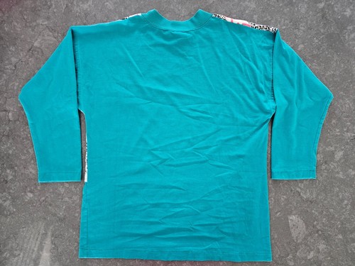 Vintage Morey Boogie Bodywear Surf T-Shirt Boys XL 18-20 Neon 80s Puff Paint - Picture 5 of 8