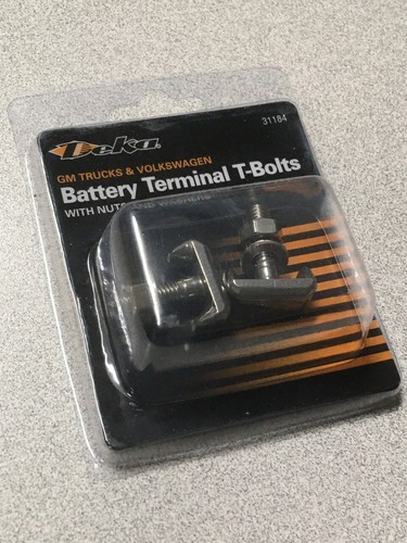 1 Pair Battery Terminal T-Bolts for GM Trucks & Volkswagen, by East Penn/Deka - Picture 2 of 3