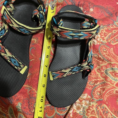 Teva Original Universal Sandals colorful Womens Sz 10 adjustable red yellow blue - Picture 5 of 8