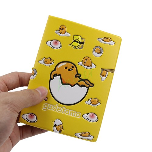 Cute Lazy Egg Gudetama Passport Holder Credit Card Cover Tickets Document Case - Picture 1 of 6