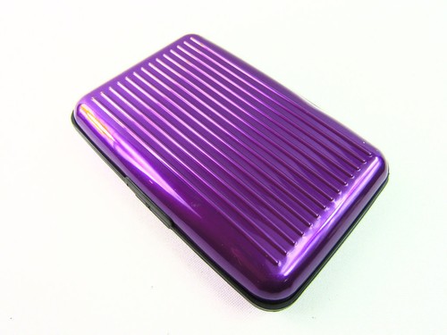 METAL ALUMINIUM CREDIT CARD WALLET HOLDER BUSINESS ID RFID BLOCKING POUCH PURSE - Picture 88 of 95