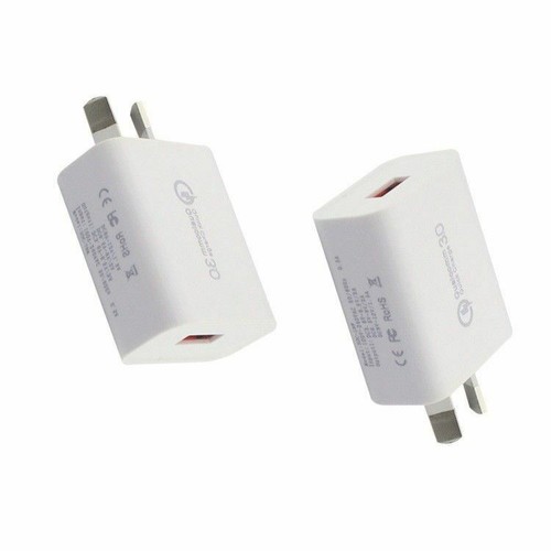 2x Qualcomm 3.0 ADAPTIVE FAST AC Wall Charger For S10+ S9 S8 S7/6 Edge Note 10 9 - Picture 5 of 10