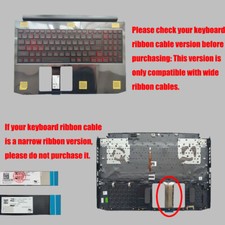 New For Acer Nitro AN515-44 AN515-55 Palmrest Backlit Keyboard US 6B.Q7KN2.033
