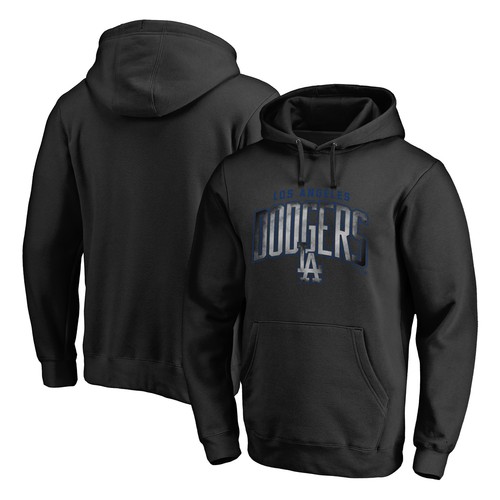 Men's Black Los Angeles Dodgers Arch Smoke Pullover Hoodie