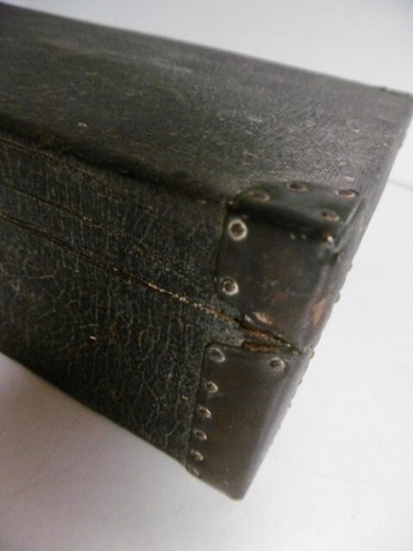 PETITE VALISE DE POUPÉE ANCIENNE OU JOUET ÉPOQUE 1900 AVEC CARTE CHROMO DE 1907 - Imagen 9 de 12