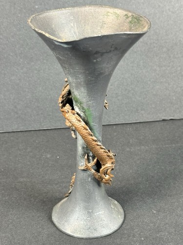 Antike japanische Bronze? Drachen Vase - Bild 8 von 15