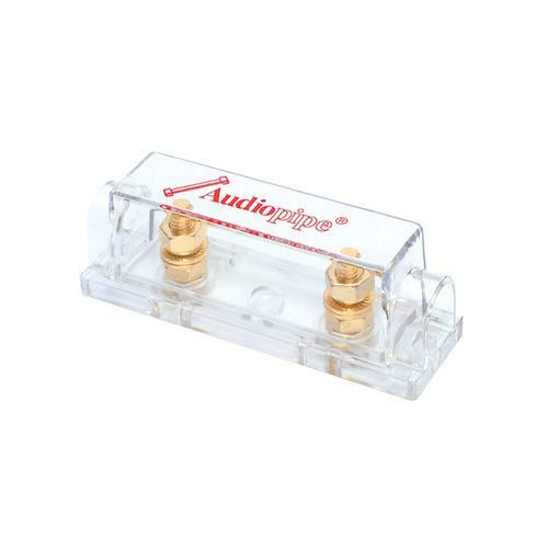 2 Pack Audiopipe Heavy Duty ANE ANL 24 Kt Gold Finish Fuse Holder Block CQ-1100 - Picture 5 of 6