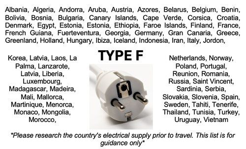 EU to Havana Travel Adapter 4 sockets 1.5m Extension Lead Type B - Picture 12 of 16