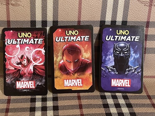 Ultimate UNO Foil Cards - Reverse Curse, Reactor Burn & Wakanda Forever - NEW! - Picture 7 of 7