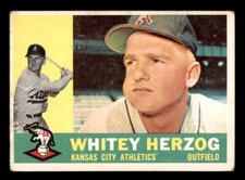1960 Topps Baseball #92 Whitey Herzog GD *f1