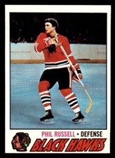 1977 Topps Hockey #235 Phil Russell EX/MT