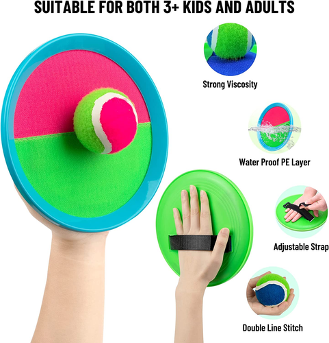 Toss and Catch Ball Set for Kids Age 3 4 5 6 7 8+ Catch Game Toys, Outdoor - Picture 4 of 12