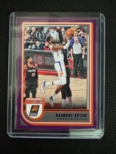 2022-23 NBA Hoops Base #166 Deandre Ayton - Phoenix Suns Purple Parallel