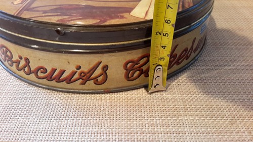 Vintage Bahlsen’s Cakes runde Keks-/Kuchendose leer gebraucht - Bild 4 von 7